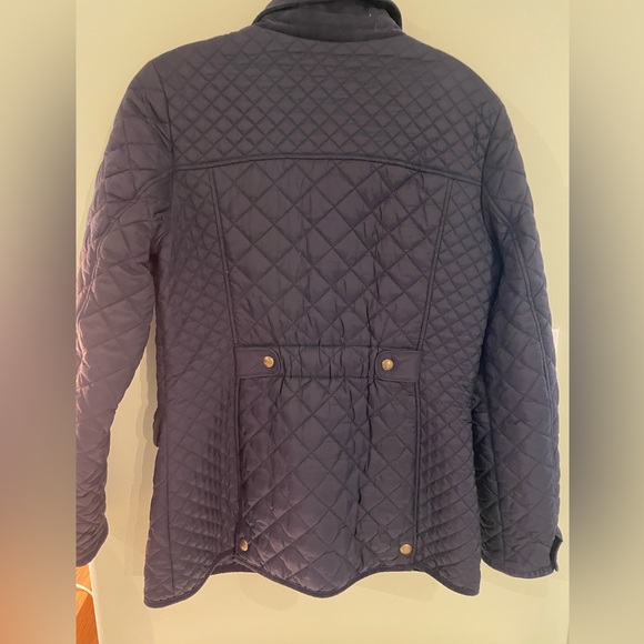Joules quilted navy blue coat US size 8 - Picture 5 of 12